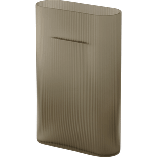 Muuto Ridge vase matteret glas 35 cm Taupe