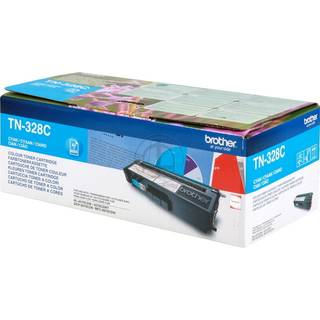 Brother TN-328C Cyan Lasertoner, 6.000 sider