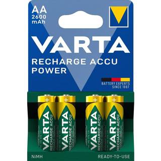Varta Genopladelige AA-batterier 2600 mAh 4-pakke