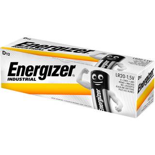 Energizer industrial batteri D-LR20 alkaline 12 stk.