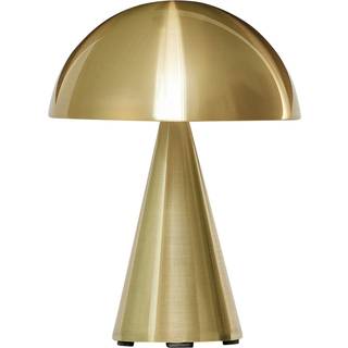 Hübsch Mush bærbar bordlampe Brass