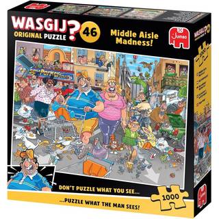 NYHED! Puslespil Wasgij Original 46 "Middle Aisle Madness!" 1000 Brikker