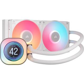 Corsair iCUE LINK TITAN 240 RX LCD AIO Køler (hvidt)