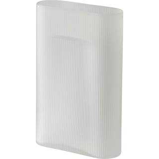 Muuto Ridge Vase H35 Hvid/Frostet Glas