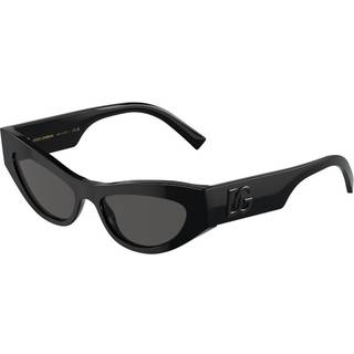 Dolce & Gabbana Kvinde DG4450 501/87 Solbriller Acetat Sort Grå Cat Eye Normal