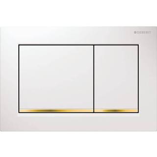 Geberit Omega 30 betjeningsplade - Hvid/guld