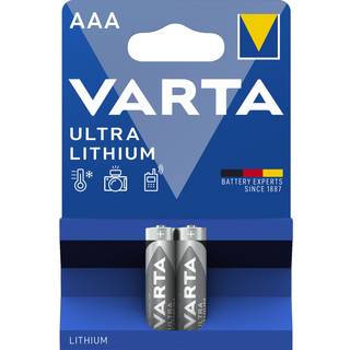 VARTA Ultra Lithium AAA batteri, 2-pak