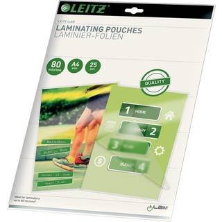 Leitz Lamineringslommer A4 UDT 80 my. Æsk/25 74790000