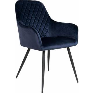 Harbo spisebordsstol, velour, blå