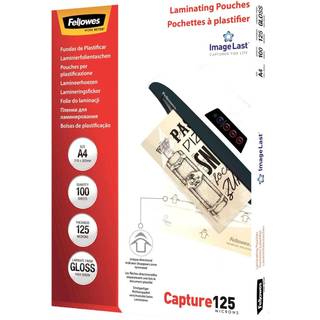Fellowes Lamineringslommer A4 125 mic. 100/pk, Blank 5307407