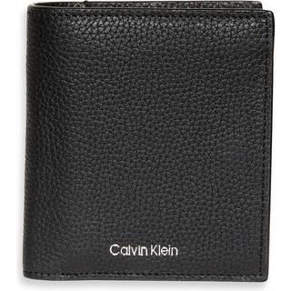 Embossed Logo Trifold Wallet and Card Holder - Black - One Size
