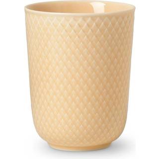 Lyngby Porcelæn Rhombe krus uden hank 33 cl Sand