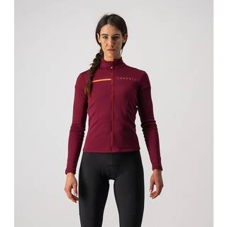 Castelli Women's Sinergia 2 Jersey Full Zip Cykeljersey Damer størrelse M farve rød