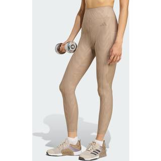 Optime AOP fuld længde tights - Chalky Brown - XS