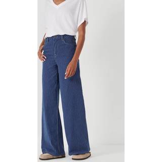 Hush Hush Blue stripe Nessa Wide Leg Jeans