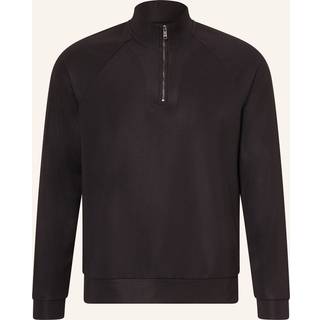 Reiss Reiss Black Randall Half-Zip Funnel-Neck Sweatshirt - xlarge