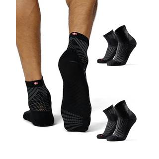 ANTI-SLIP RUNNING SOCKS - Black / 35-38 / 2-Pack