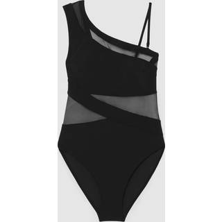 Reiss Reiss Davina badedragt med én skulder og mesh-paneler