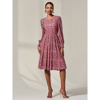 Jolie Moi Jolie Moi Langærmet Jersey Midi Kjole - EU 42 (UK 14)