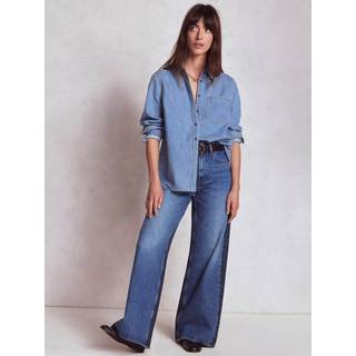 Boden Boden Blue High Rise Wide Leg Jeans