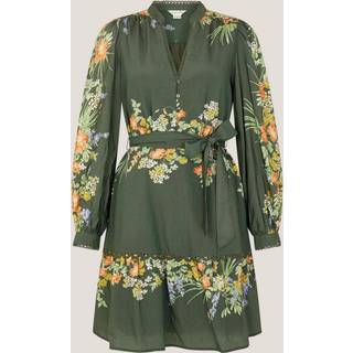 Monsoon Monsoon Jesse blomsterprint minikjole med lange ærmer - EU 46 (UK 18)