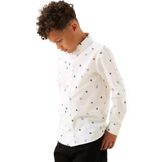 Angel & Rocket Angel & Rocket White Joshua All Over Print Shirt - 140146cm