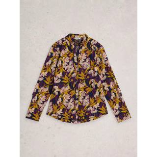 White Stuff White Stuff Purple/Yellow Annie Jersey Shirt - 14