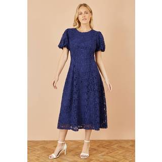 Yumi Yumi Blue Lace Midi Skater Dress - 44