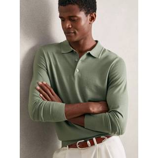 Reiss Reiss Trafford Merino Wool Langærmet Polo-skjorter - Middel