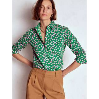 Boden Boden Green Sienna Cotton Shirt - EU 40 Regular (UK 12 R)