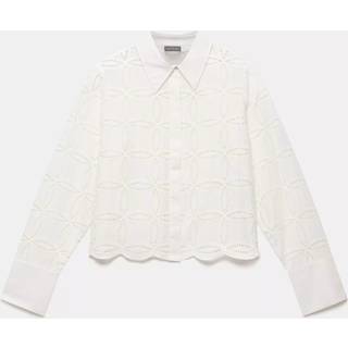 Mint Velvet Mint Velvet Broderi Afkortet Skjorter - xsmall