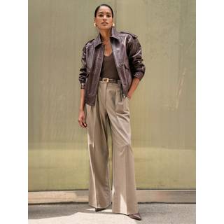 Reiss Reiss Peyton Oversized Læderjakke