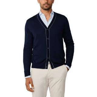 HACKETT Herren Cardigan blau unifarben