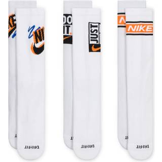 Nike Everyday Plus-crewstrømper (3 par) - multifarvet - 34-38