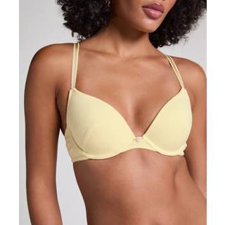 Hunkemöller Pointelle formstøbt bøjle-bh gul - 75B
