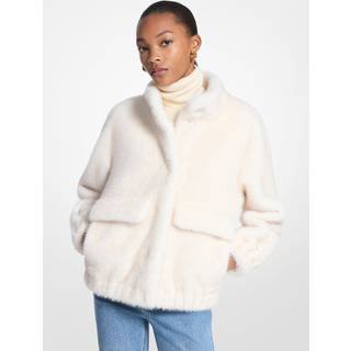 MK Faux Fur Jacket - Natural - Michael Kors - XS