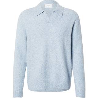 NN07 Hope Wool Knitted Polo Cerulian Blue