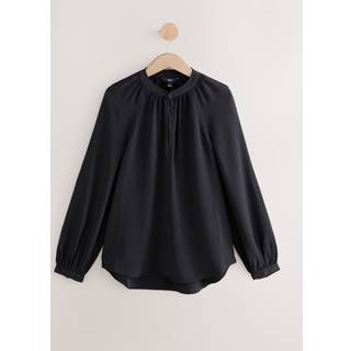Next Black Long Sleeve V-Neck Blouse
