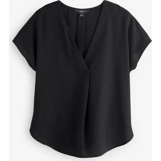 Next Relaxed Fit Kortærmet Overhead V-hals Bluse