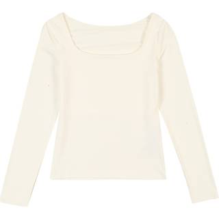 KIDS ONLY 2-WAYS FIT top i cremet hvid til piger