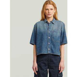 Boxy Relaxed 1-Pocket Shirt - faded terme - Women