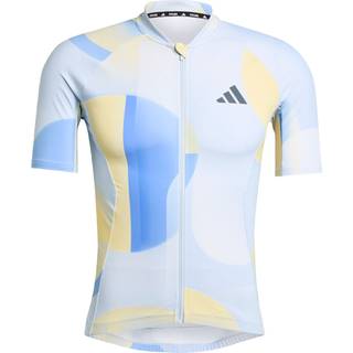 Essentials 3-Stripes let i bevægelse grafisk trøje - Halo Blue - L
