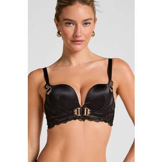 Hunkemöller Formstøbt longline bøjle-bh Avela sort - 80A