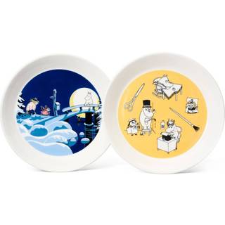 Mumin tallerken, Kontor & Vinternat, 19 cm, 2 stk.