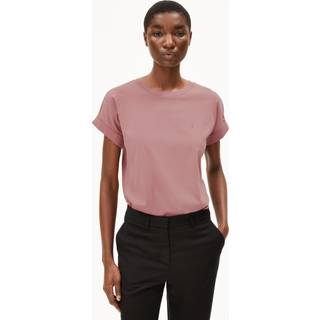 ARMEDANGELS Women's Idaa Logo T-shirt Damer størrelse XXL farve pink