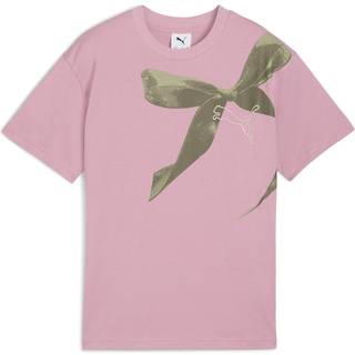 PUMA Bowtique Relaxed Graphic Tee Youth, Clothing, Poised Pink, 9-10Y