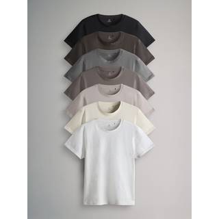 The Set The Set 7 Pakke Regular T-shirts med korte ærmer