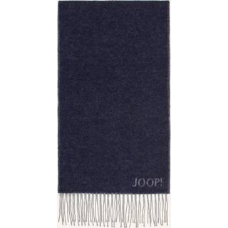 JOOP! Herren Schal blau Woll-Stoff meliert
