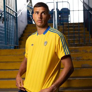 adidas Originals Leeds United FC Icon Shirt, Gul