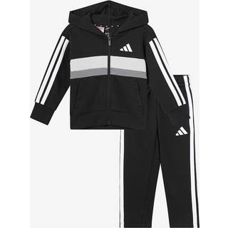 adidas adidas Black Essentials Tiberio 3-Stripes Little Kids Tracksuit
